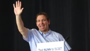Republican Presidential Candidate Ron DeSantis Campaigns In Iowa